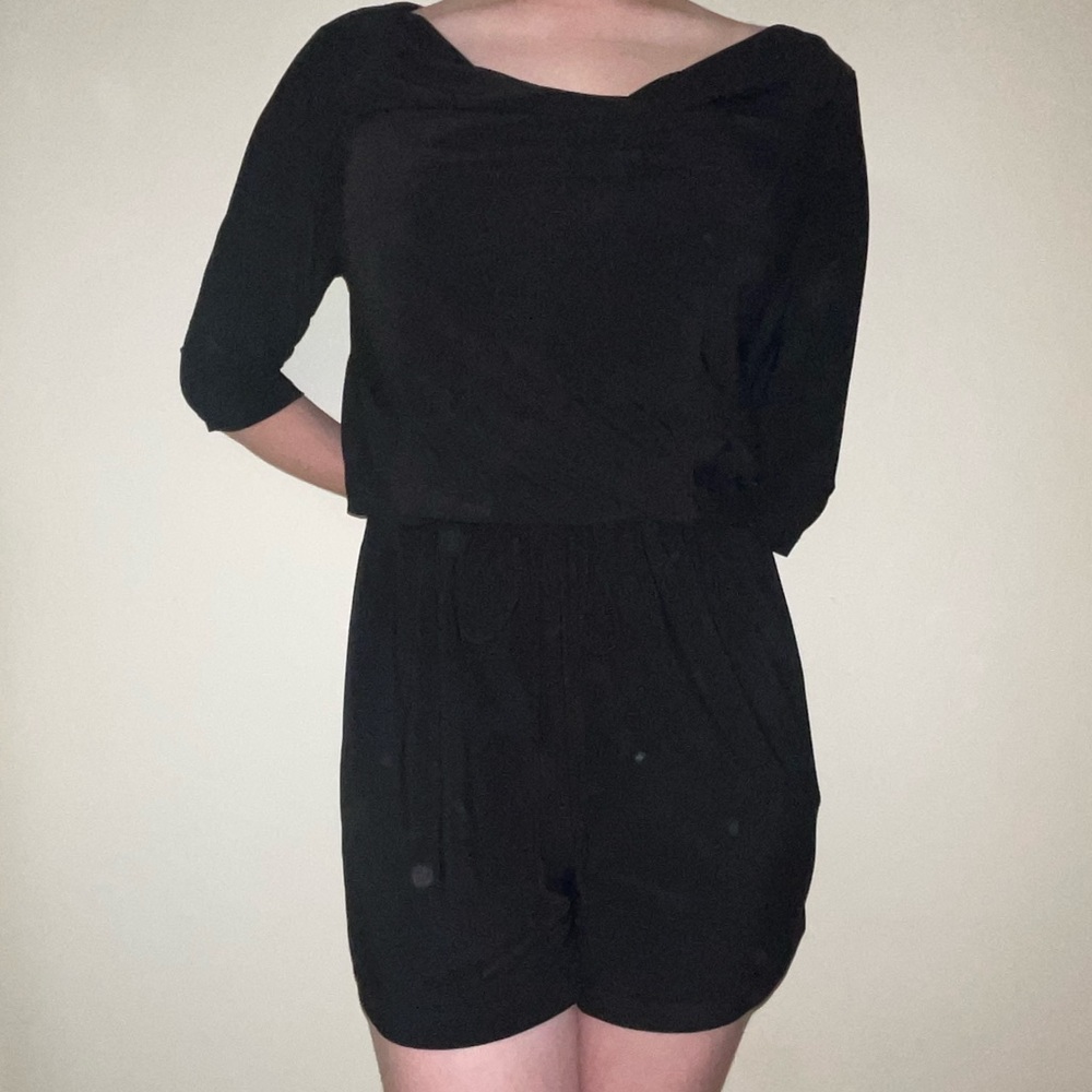 Super cute dressy black romper